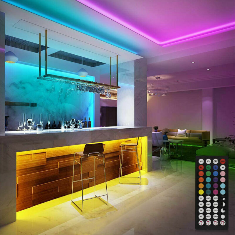 BRAND NEW ADigitals Smart Vibe Lights 5050 RGB LED Strip with Bluetooth Remote - ADigitals