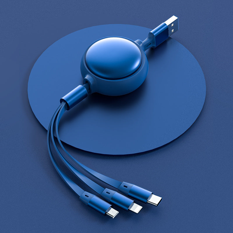 3 In1 USB Cable Micro USB Type C Cable 3 In 1 2.4A Retractable USB C Charging Cable - ADigitals