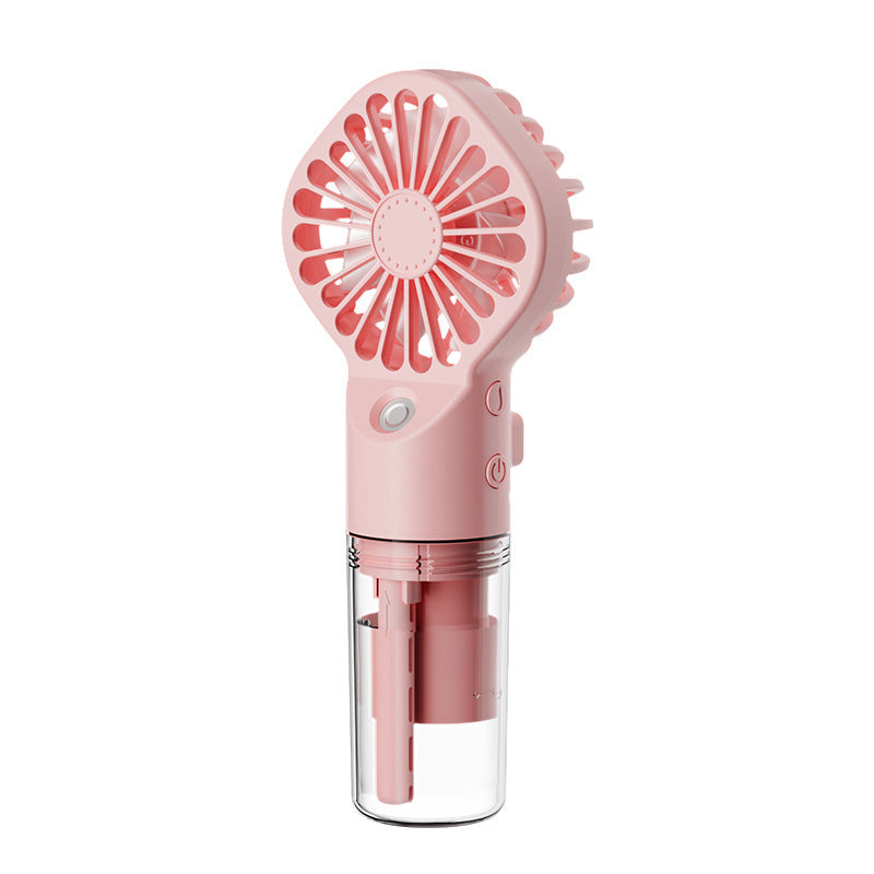 Portable Handheld Spray Fan 4-Speed Water Spray Mist Fan Summer Cooling Artifact USB Charging Summer Supplies Outdoor Mini Fan - ADigitals
