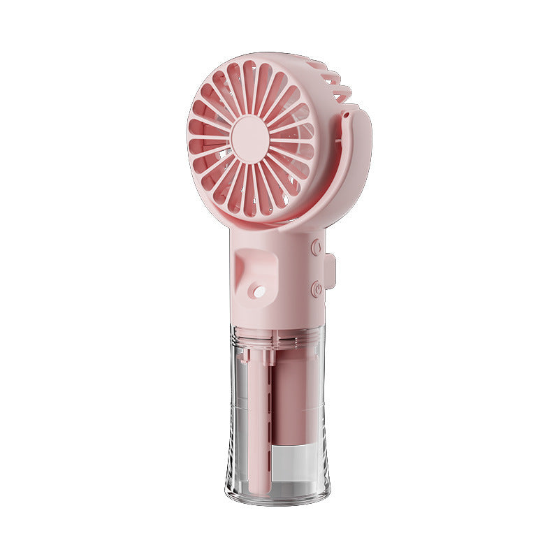 Portable Handheld Spray Fan 4-Speed Water Spray Mist Fan Summer Cooling Artifact USB Charging Summer Supplies Outdoor Mini Fan - ADigitals